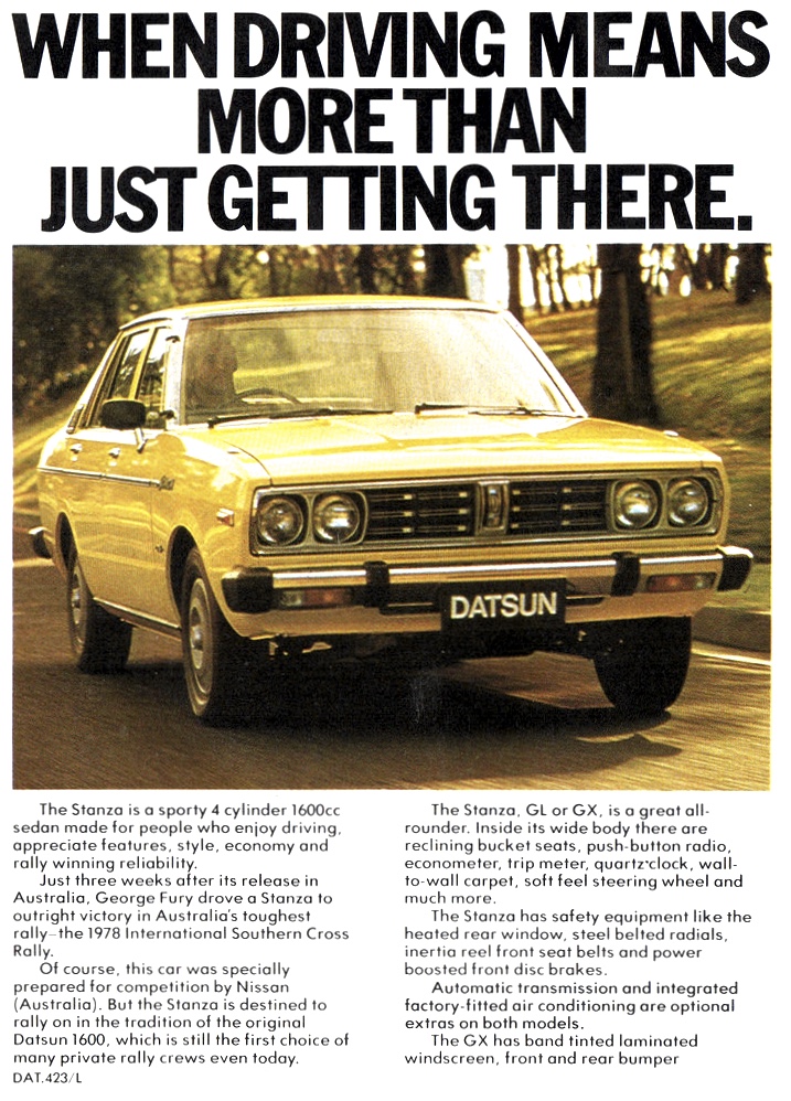 1979 Datsun Stanza Nissan Page 1